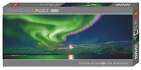 Heye 298579 Polar Light, 1000 Teile Panoramaformat Puzzle, Silver