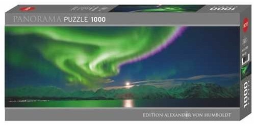 Heye 298579 Polar Light, 1000 Teile Panoramaformat Puzzle, Silver