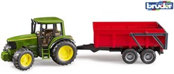 Bruder John Deere 6920 Traktor mit Kippanhänger Spielzeug Bauernhof