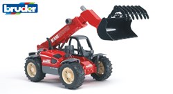 Bruder Teleskoplader MLT633 Spielzeugfahrzeug mit Schaufelgreifer 43cm