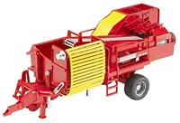 Bruder Spielzeug Traktor Anhänger Grimme SE75-30 Kartoffelroder Bauernhof-2