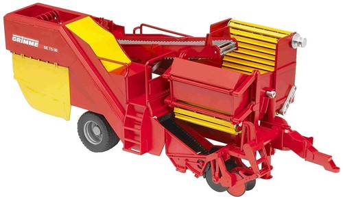 Bruder Spielzeug Traktor Anhänger Grimme SE75-30 Kartoffelroder Bauernhof