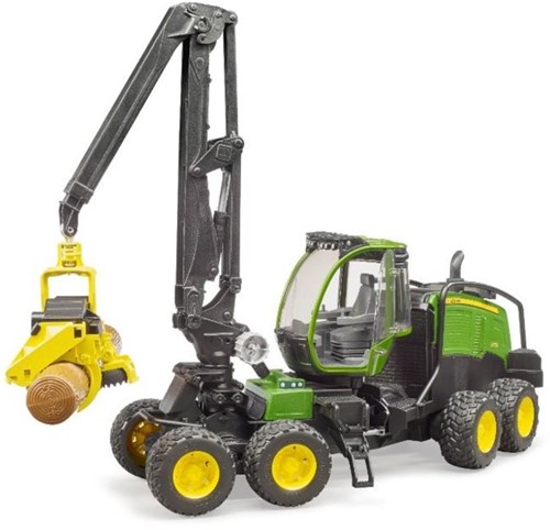 Bruder 02135 - John Deere 1270G Harvester mit 1 Baumstamm