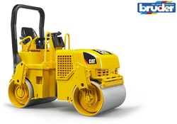 Bruder CAT Baufahrzeug Tandemwalze 1:16 gelb Spielzeug