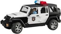 Bruder 02526 - Jeep Wrangler Unlimited Rubicon Polizei Fahrzeug mit Polizist und Ausstattung