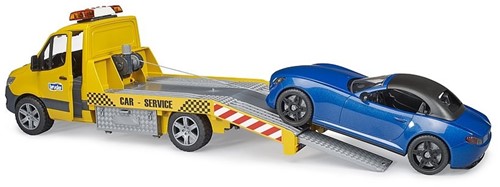 Bruder Mercedes Benz Sprinter Autotransporter Spielzeug mit Licht und Sound und Roadster-3