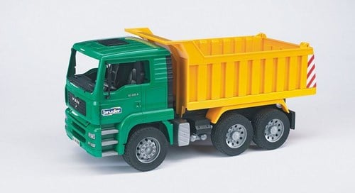 Bruder MAN Kipp-LKW Spielzeug grün 1:16 für Kinder