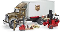 Bruder 02828 - MACK Granite UPS Logistik-LKW mit Mitnahmestapler-2