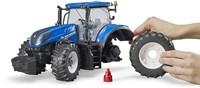 Bruder Traktor New Holland T7.315 Spielzeug Bauernhoffahrzeug blau-3