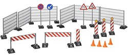 Bruder Baustelle Spielset Straßenbau Zubehör Kunststoff