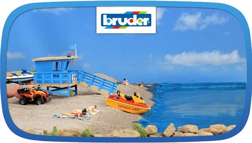 Bruder bworld Rettungsstation Quad, Jetski, Person (62780)-3