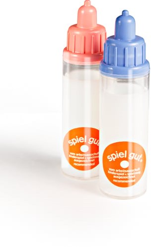 Heless Puppenflasche Spielzeug Milch 2 Stück - Puppenzubehör-3