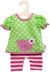 Heless Puppenkleidung Kleid mit Leggings 28-35cm - Babypuppen Outfit