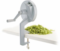 Westmark Bohnenschneider Aluminium Küchenhelfer mit scharfen Messern