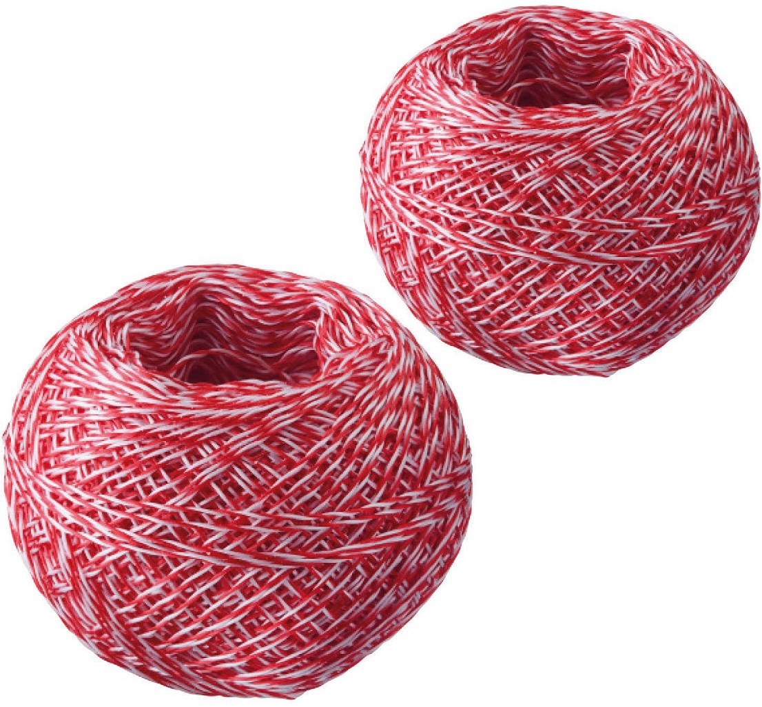 Westmark Küchengarn rot-weiß 2x60m Polyester Bratenschnur Planet Happy DE