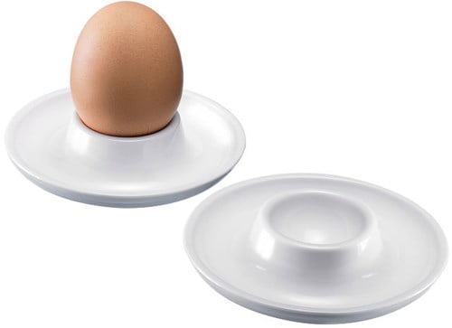 Westmark Eierbecher weiß Kunststoff 3er Set - stapelbar und robust
