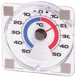 Westmark Fensterthermometer Kunststoff Außentemperaturmesser blau rot weiß