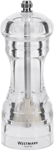 Westmark Pfeffermühle Acryl - Keramikmahlwerk - transparent - 14cm