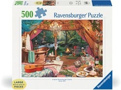 Ravensburger Camping Puzzle 500 Teile - Cartoon Puzzle für Erwachsene