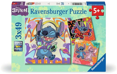 Ravensburger Puzzle Disney Stitch - Kinderpuzzle 3x49 Teile Jigsaw