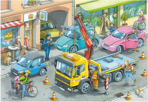 Ravensburger Puzzle Müllabfuhr und Abschleppwagen - 2x24 Teile Karton-2