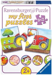 Ravensburger Bauernhof Puzzle - Kinderpuzzle - 9x2 Teile Karton