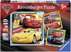Ravensburger Cars 3 Puzzle - Disney Kinderpuzzle 3x49 Teile, Puzzlespaß