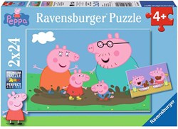 Ravensburger Peppa Pig Kinderpuzzle - 2 x 24 Teile Karton