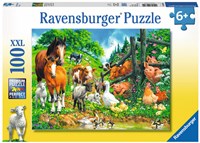 Ravensburger Puzzle Tiere XXL - Versammlung der Tiere 100 Teile