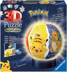 Puzzelbal 72 stukjes Pokemon  met licht