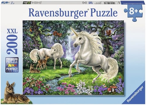Ravensburger Puzzle Geheimnisvolle Einhörner - XXL Kinderpuzzle 200 Teile Fantasie