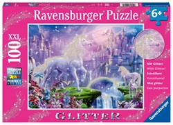 Ravensburger Puzzle Einhörner XXL Glitter Puzzle 100 Teile Kinder