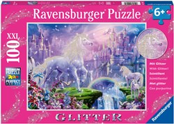 Ravensburger Puzzle Einhörner XXL Glitter Puzzle 100 Teile Kinder