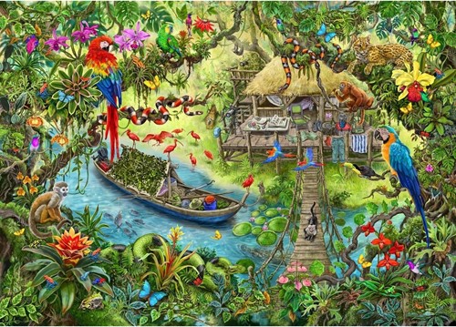 Ravensburger Puzzle Escape Kids - Dschungel Abenteuer 368 Teile-2