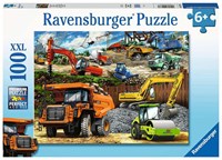 Ravensburger Puzzle Baufahrzeuge - Kinderpuzzle 100 XXL Teile