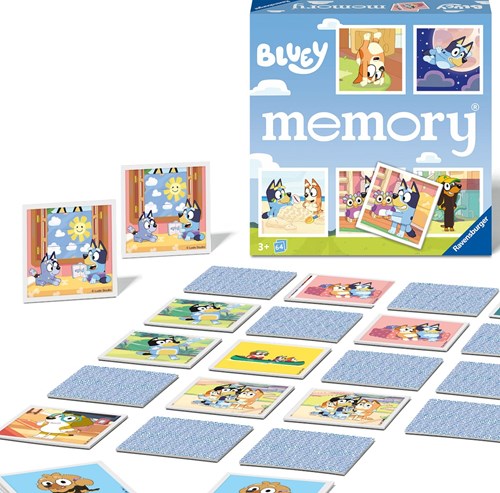 Ravensburger Bluey memory Kartenspiel - klassisches Gedächtnisspiel für Kinder-2