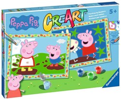 Ravensburger Malen nach Zahlen Peppa Pig - CreArt Junior Set für Kinder