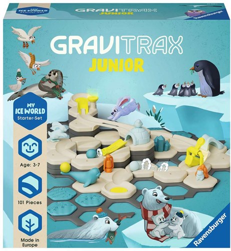 Ravensburger GraviTrax Murmelbahn Junior Starter-Set L Ice Lernspielzeug
