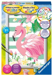 Ravensburger Malen nach Zahlen Flamingo Bastelset für Kinder