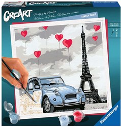 Ravensburger Malen nach Zahlen Paris - CreArt Hobbyset für Erwachsene