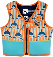 Swim Essentials Schwimmweste Kinder Hai-Design 2-3 Jahre orange-blau-3