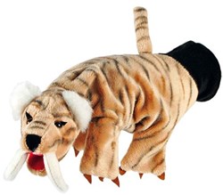Beleduc Handpuppe Säbelzahntiger Spielzeug Puppentheater