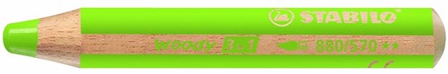 Stabilo Farbstift woody 3 in 1 hellgrün - kreatives Multitalent