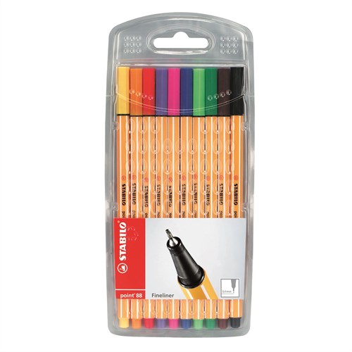 Stabilo Fineliner point 88 Etui 10 Farben - Kreative Stifte Set