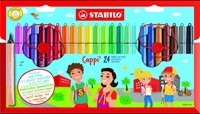 STABILO Cappi Filzstift Mehrfarbig - 24 Stück