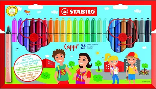 STABILO Cappi Filzstift Mehrfarbig - 24 Stück