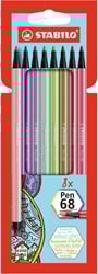 Premium-Filzstift - STABILO Pen 68 - 8er Pack - mit 8 verschiedenen Farben