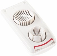 Leifheit Eierschneider Comfortline - Küchenhelfer rot weiß multifunktional