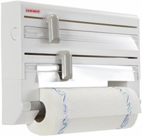 Leifheit Rollenhalter Parat - Küchenrollenhalter weiß Aluminiumfolie