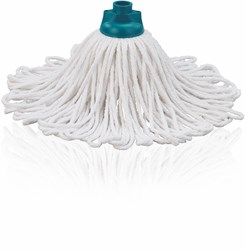 Leifheit Mop Ersatzkopf Baumwolle - Classic - weiß türkis - Bodenreinigung